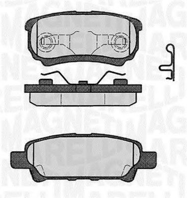 MAGNETI MARELLI 363916060285 -  Комплект тормозных колодок, дисковый тормоз